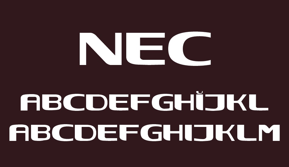 nec font