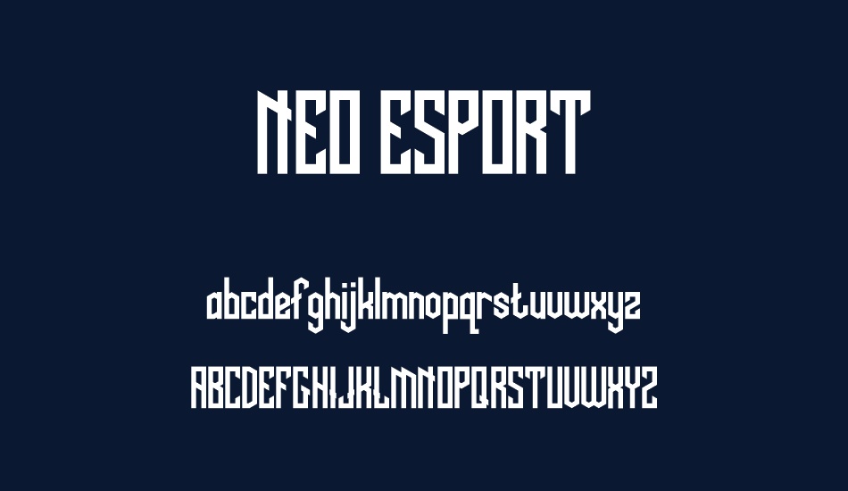 neo-esport font