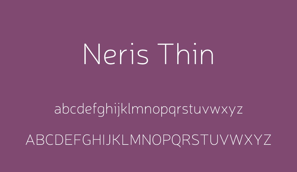 neris-thin font