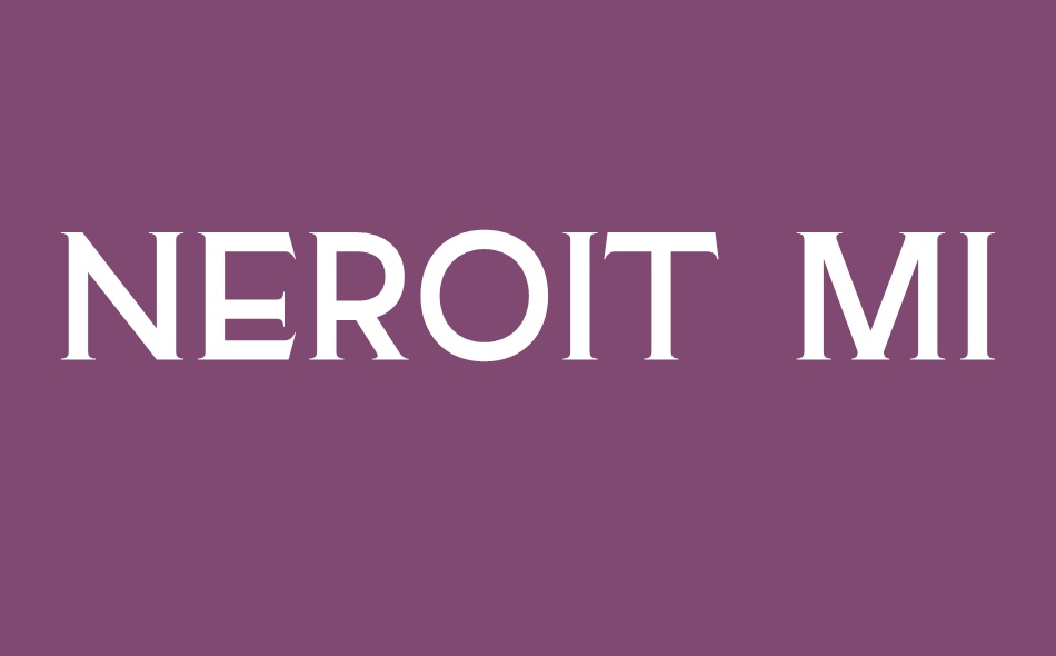 Neroit Mission font big