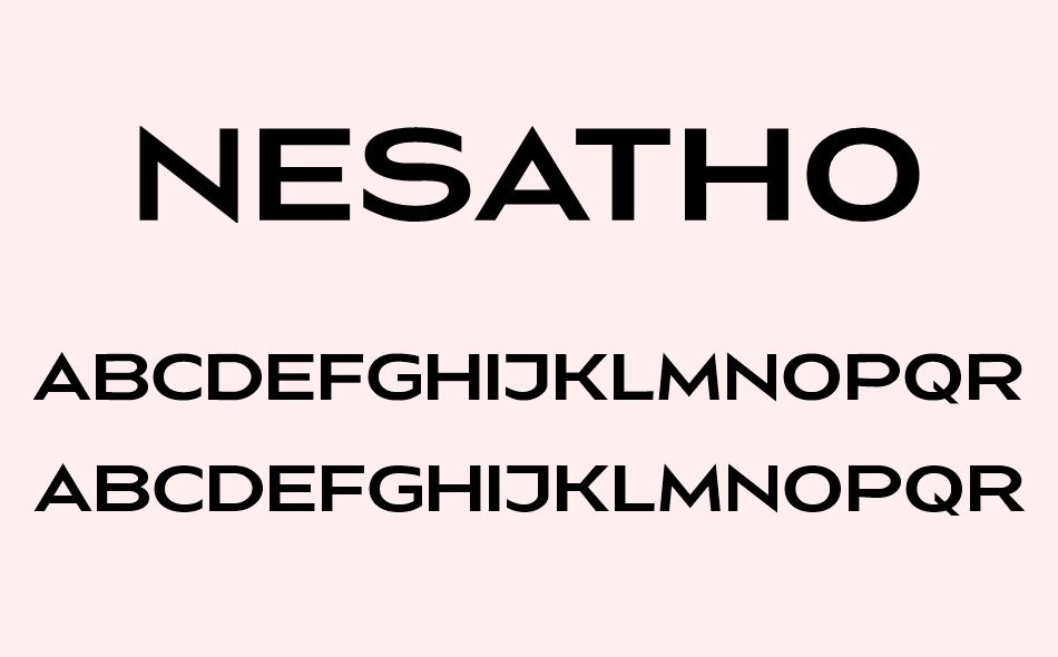 Nesatho font