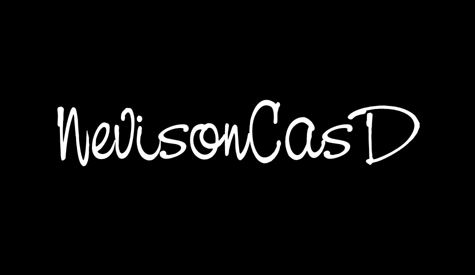 nevisoncasd font big