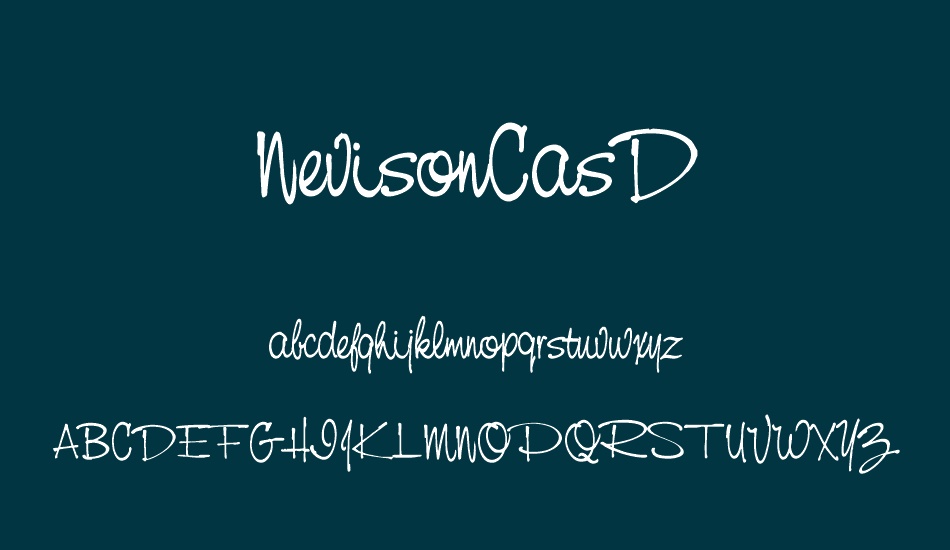 nevisoncasd font