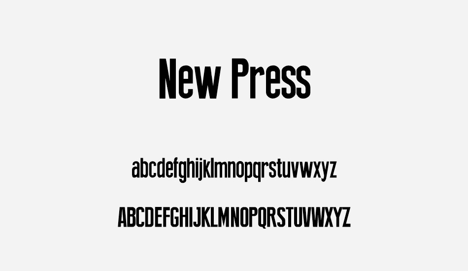 new-press font