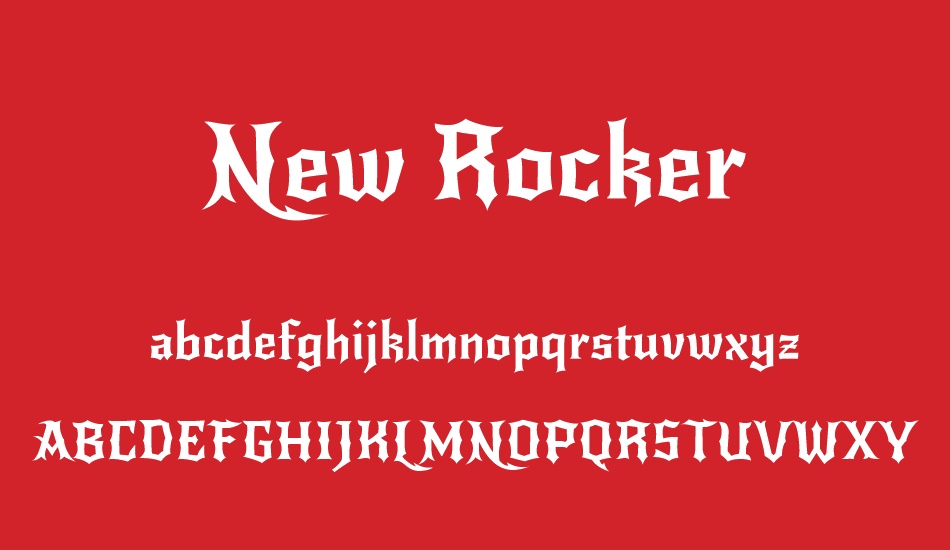 new-rocker font