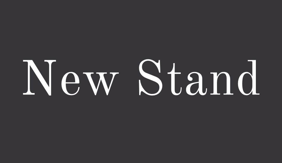 new-standard font big