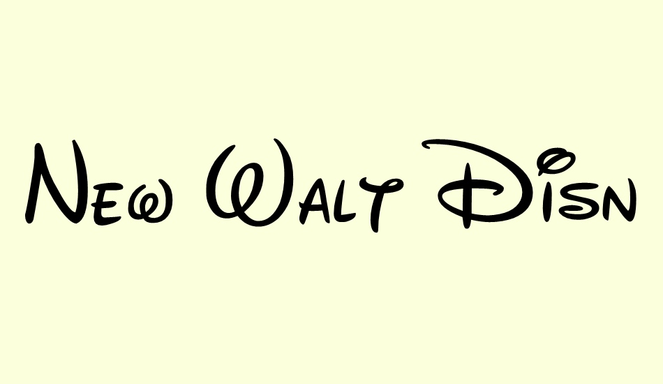 new-walt-disney-font font big