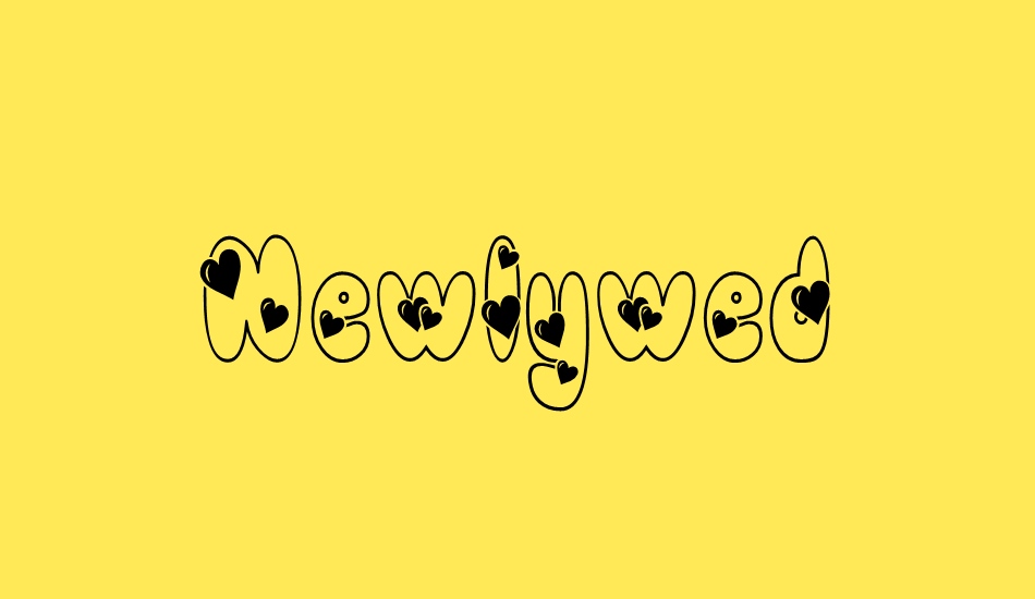 newlywed font big