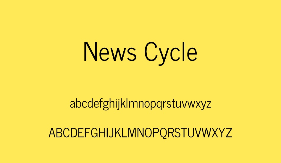 news-cycle font