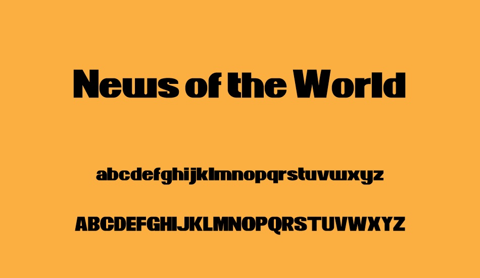 news-of-the-world font