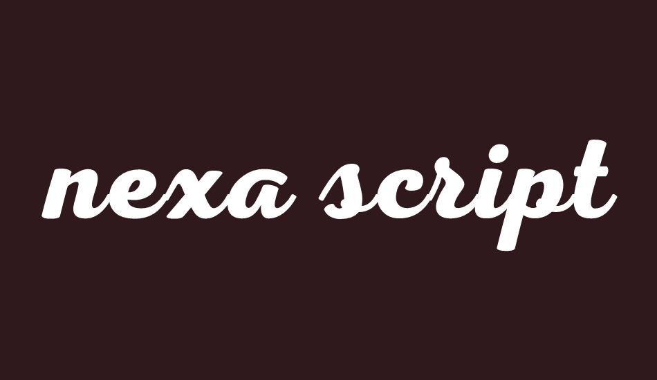 nexa-script--free font big
