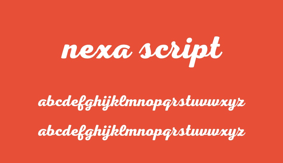 nexa-script--free font