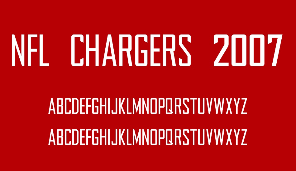 nfl-chargers-2007 font