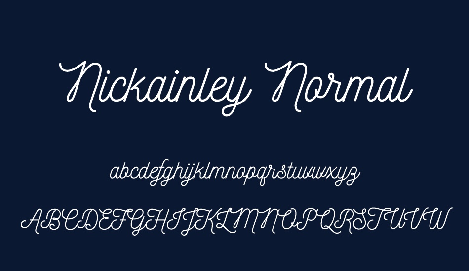 nickainley-normal font