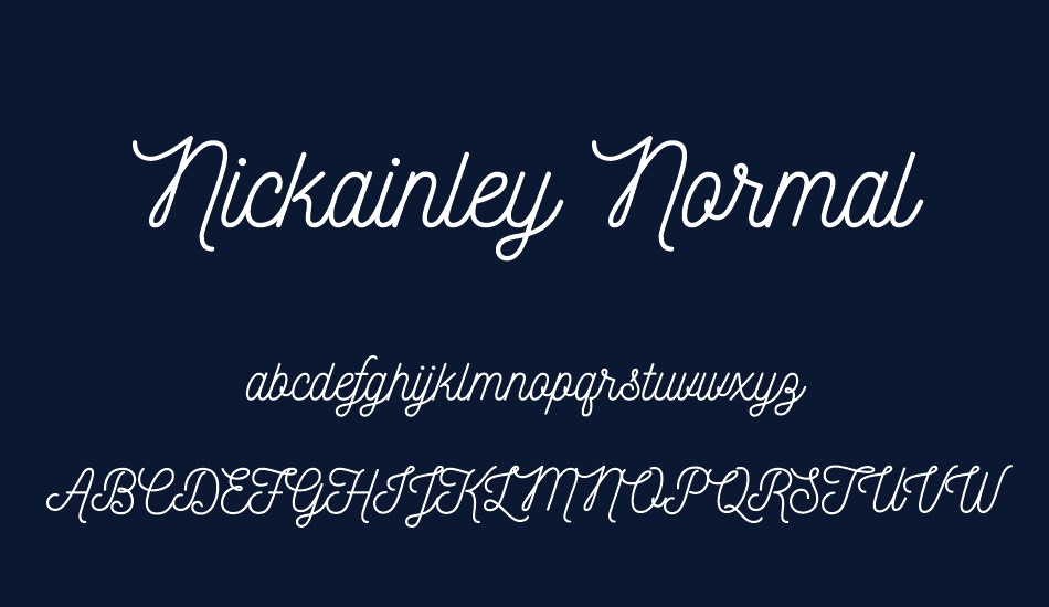 nickainley-normal font