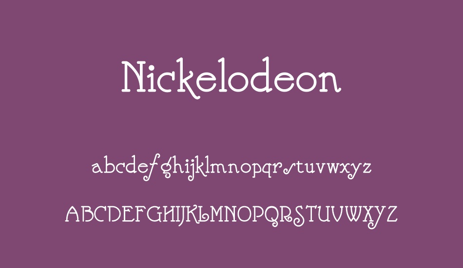 nickelodeon font