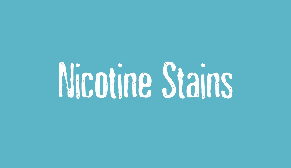 nicotine-stains font big