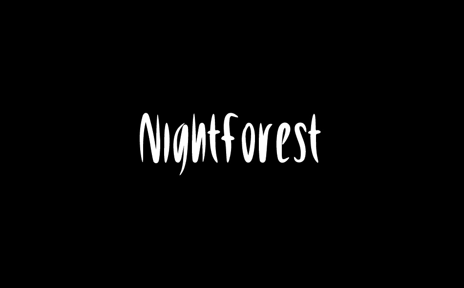 Night Forest font big