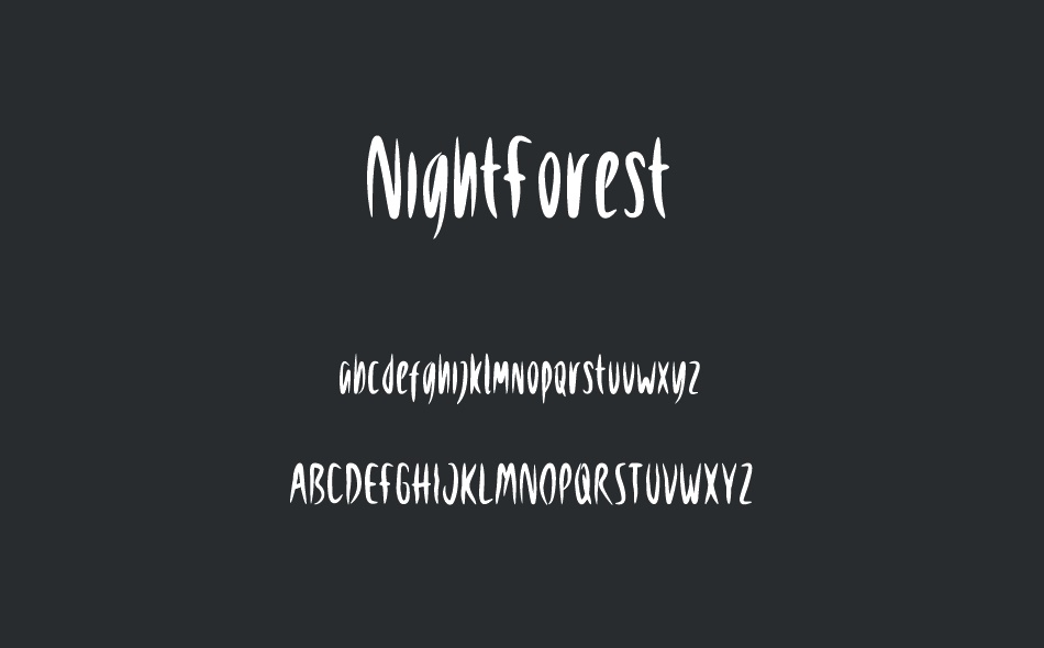 Night Forest font