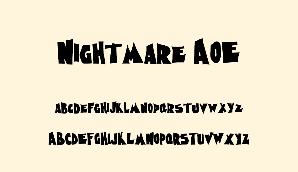 nightmare-aoe font
