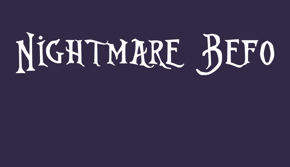 nightmare-before-christmas font big