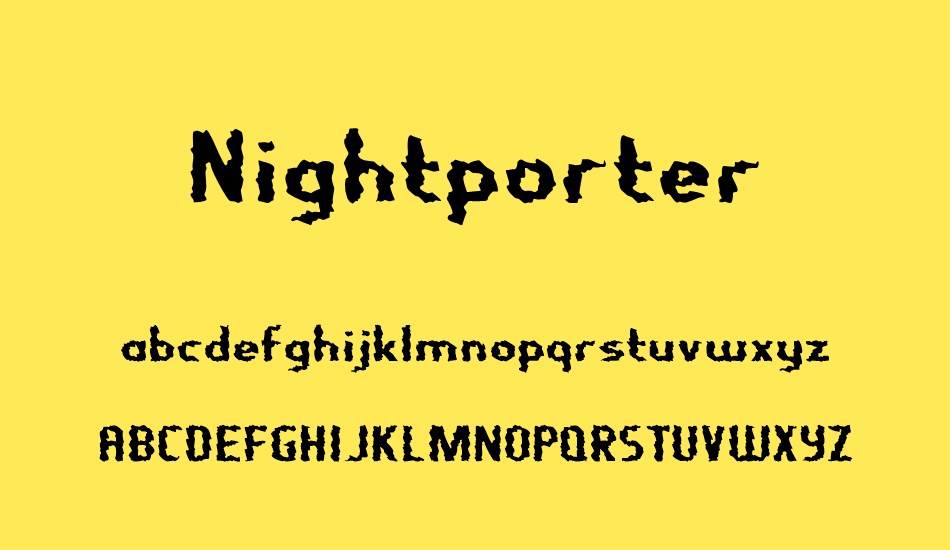 nightporter font