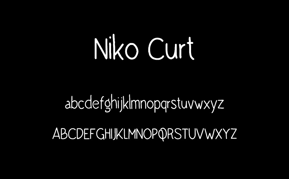 Niko Curt font