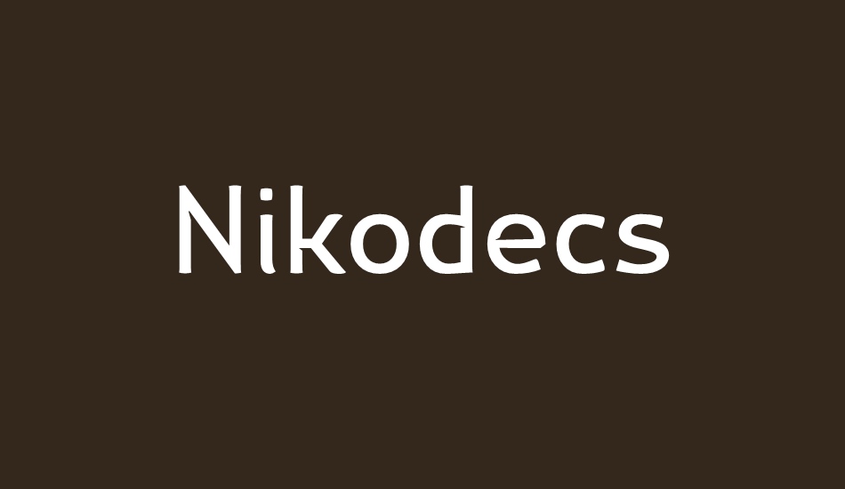 nikodecs font big