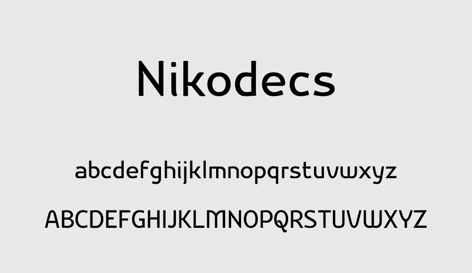 nikodecs font