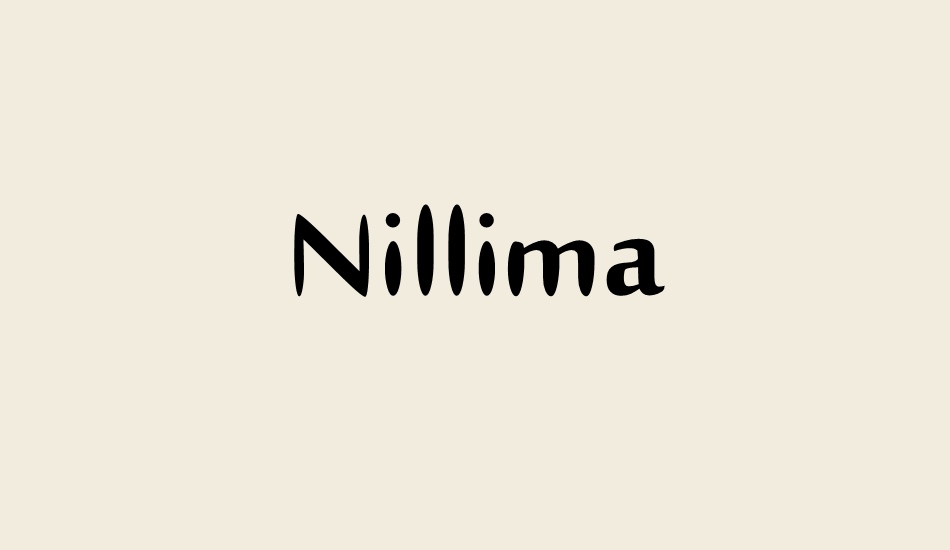 nillima font big