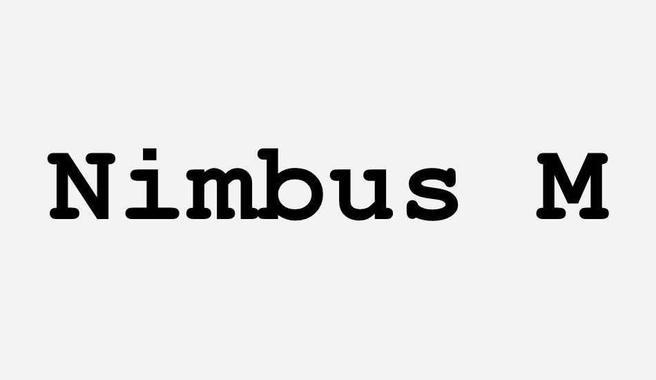 nimbus-mono font big