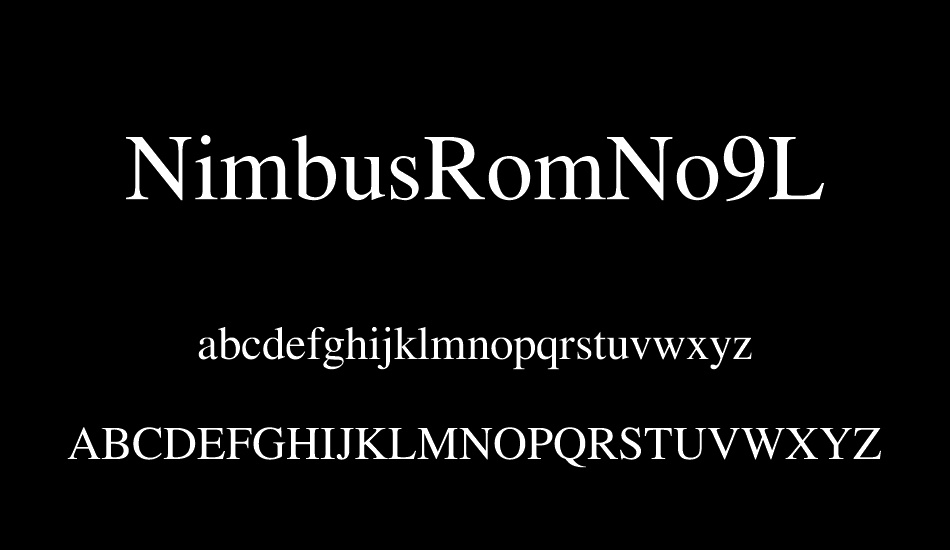 nimbusromno9l font