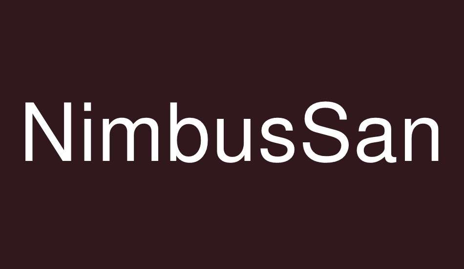 nimbussanl font big