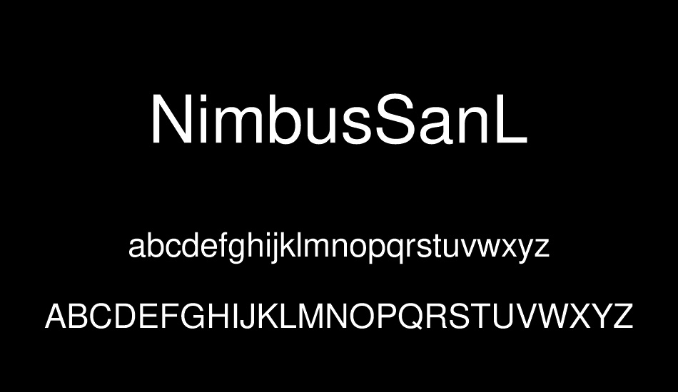 nimbussanl font