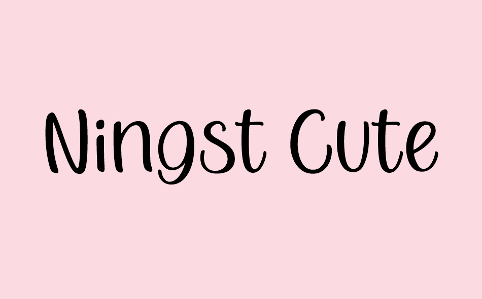 Ningst Cute font big