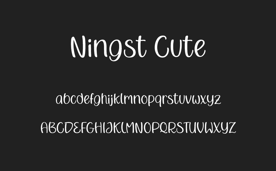 Ningst Cute font