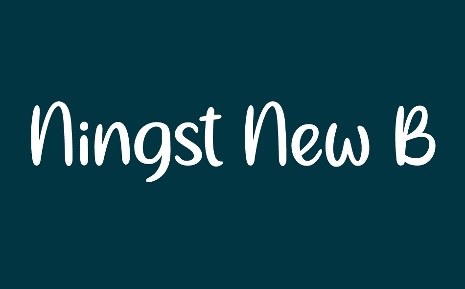 Ningst New Beginning font big