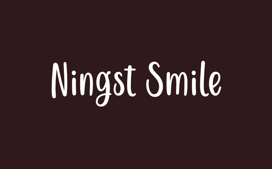 Ningst Smile font big