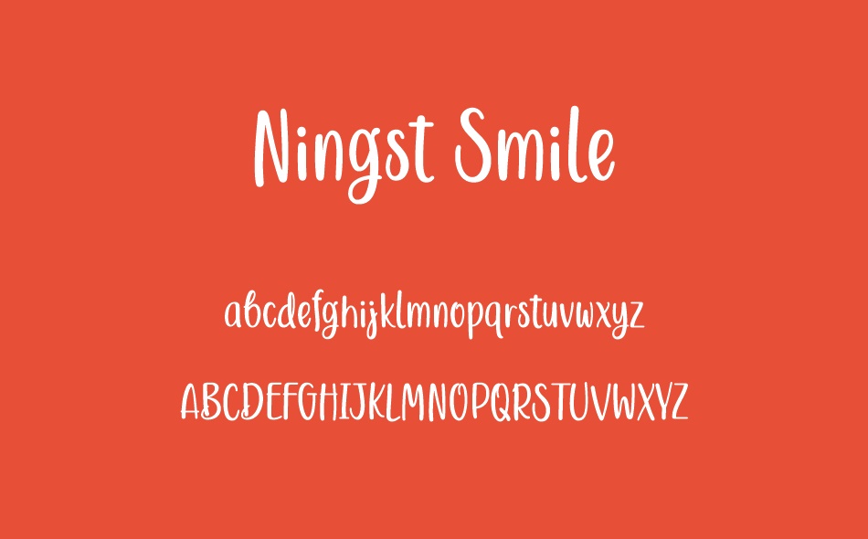 Ningst Smile font