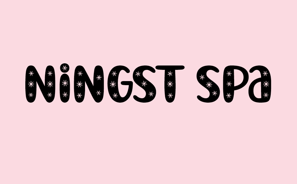 Ningst Sparkle font big