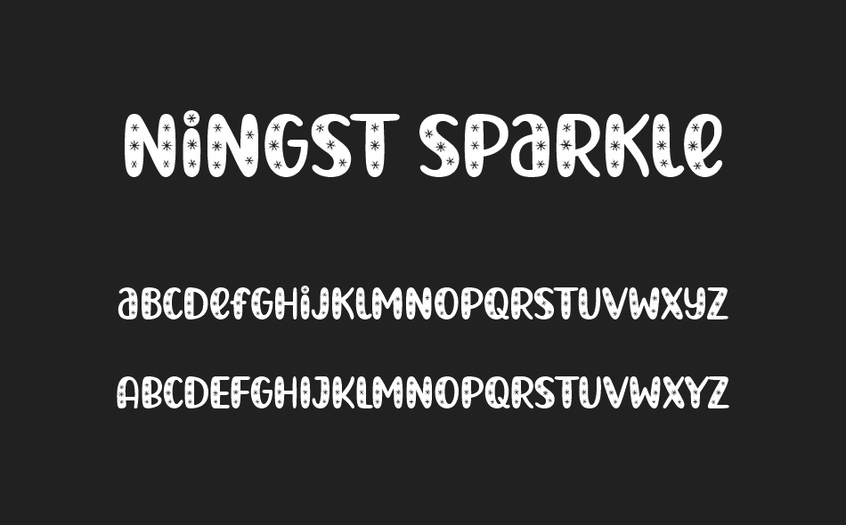 Ningst Sparkle font