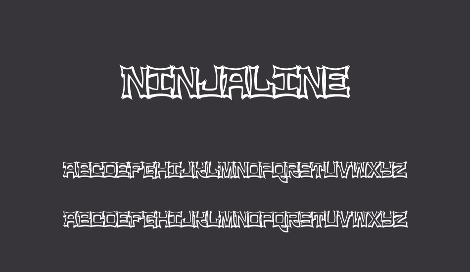 ninjaline font