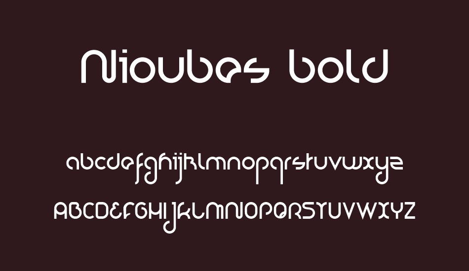 nioubes-bold font