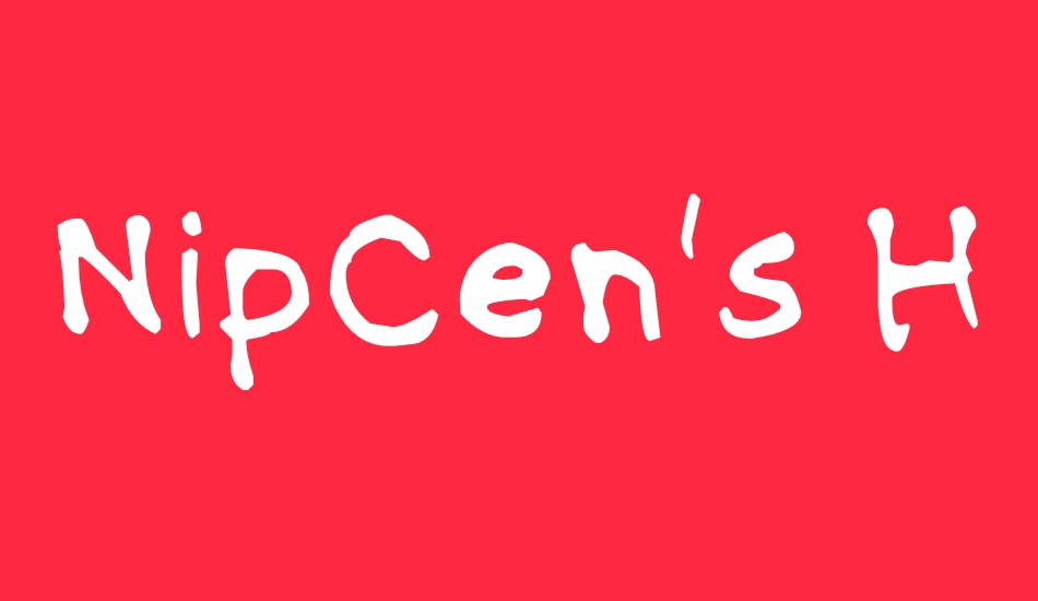 nipcens-handwriting-regular font big