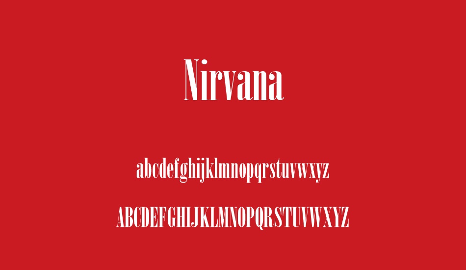 nirvana font