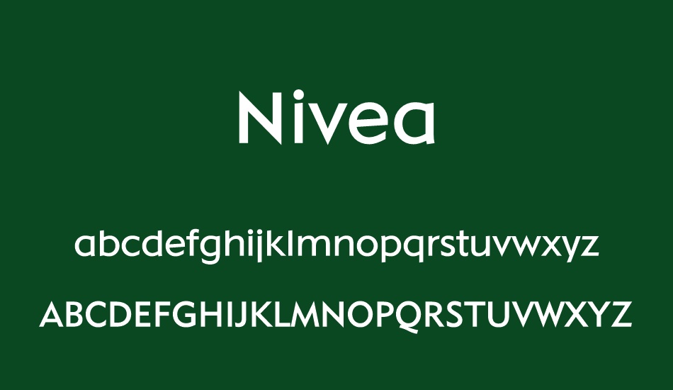 nivea font