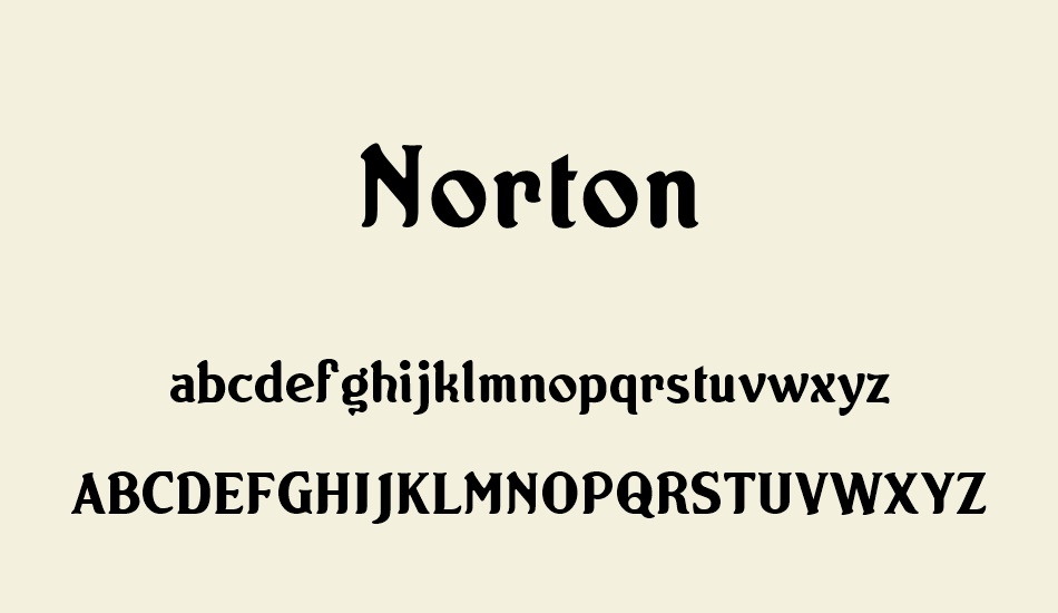 norton font