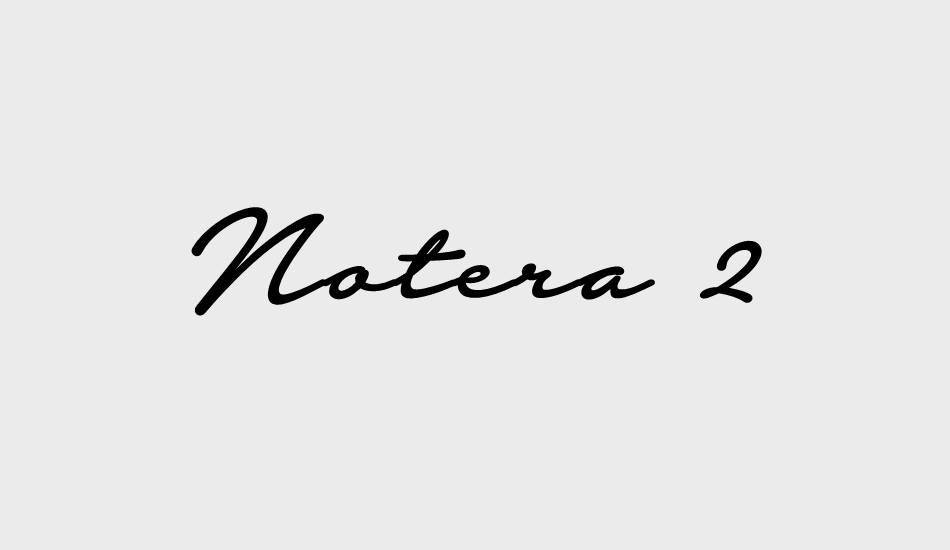 notera-2-personal-use-only font big