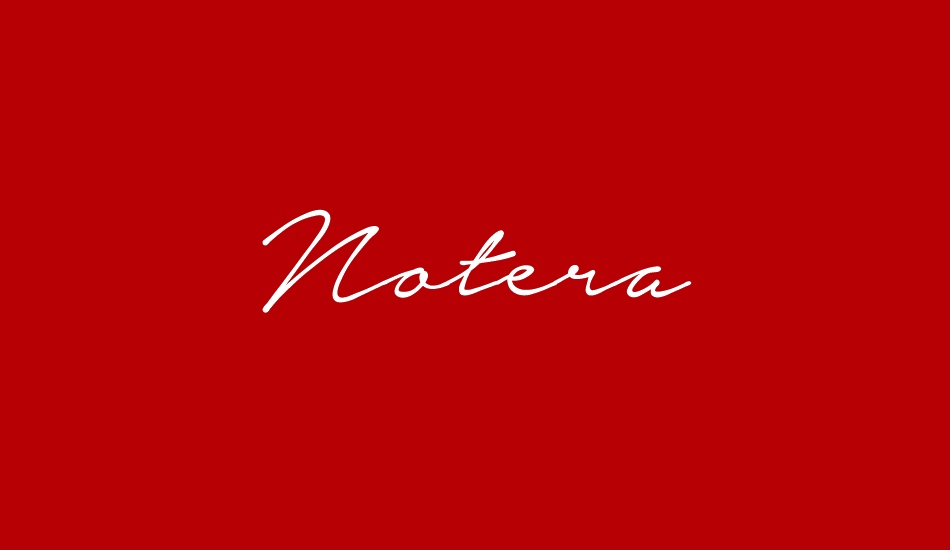 notera-personal-use-only font big