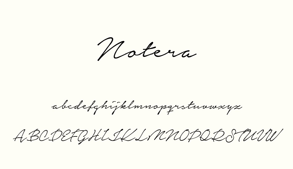 notera-personal-use-only font